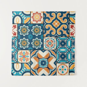 Traditionele  portugese decoratieve kleur tot wandkleed