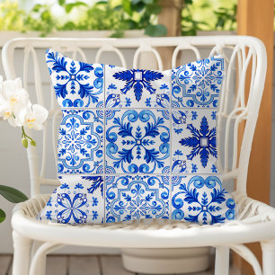 Traditionele Portugese Tegel Pattern Blue White Buitenkussen