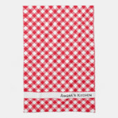 Traditionele Red Gingham Buffalo check Theedoek (Verticaal)