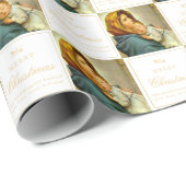 Traditionele Religieuze Maagd Maria & Jezus Kathol Cadeaupapier (Rol Hoek)