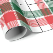 Traditionele rode groene feestdag kerst cadeaupapier (Rol Hoek)