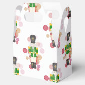 Traditionele rode & groene kerst notenkraker bedankdoosjes (Geopend)