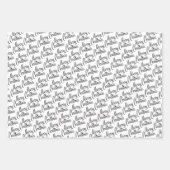 Traditionele rode zwarte witte tapuit beige beige inpakpapier vel (Voorkant)