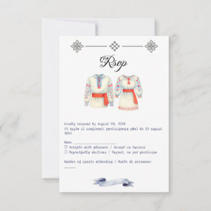 Traditionele Roemeense Trouwkostuums  RSVP Kaartje