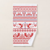 Traditionele roodrussische versiering bad handdoek (Handdoek)