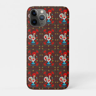 Traditionele rooster van Barcelona in wit iPhone 11 Pro Hoesje