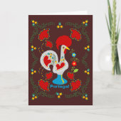 Traditionele rooster van Barcelona in wit Kaart (Voorkant)