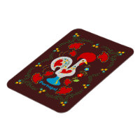 Traditionele rooster van Barcelona in wit