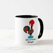Traditionele rooster van Barcelona in zwart Mok (Voorkant rechts)