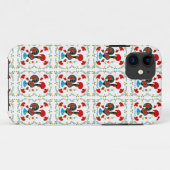 Traditionele rooster van Portugal in zwart Case-Mate iPhone Case (Achterkant (horizontaal))
