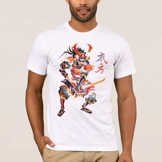 Traditionele Samurai T-shirt (Voorkant)