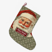 Traditionele  Santa Claus Stocking Holiday Grote Kerstsok (Voorkant (Hangend))
