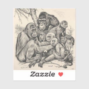 traditionele schilderijen afbeeldingen sticker