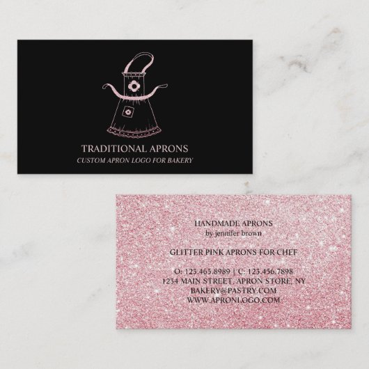 Traditionele Schorten bakkerij Visitekaartje (Voorkant / Achterkant)
