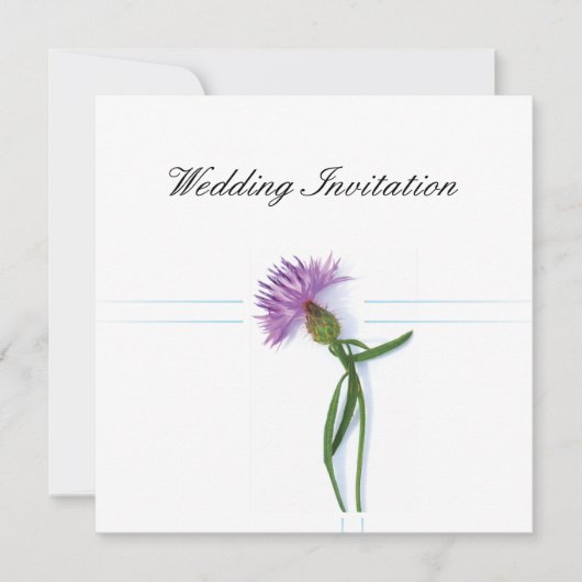 Traditionele Schotse en Keltische bruiloft Thistle Kaart (Voorkant)