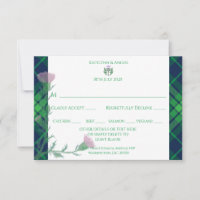 Traditionele Schotse Tartan Border & Thistle