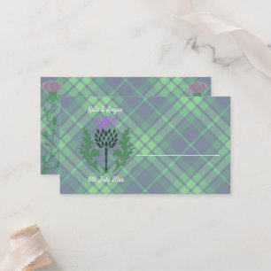 Traditionele Schotse Tartan en Schotse distel Plaatskaartje