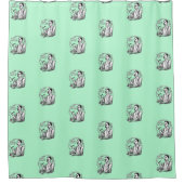 Traditionele Shaver's Douchegordijn (Voorkant)