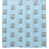 Traditionele Shaver's Douchegordijn (Voorkant)