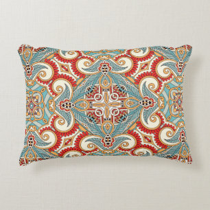 Traditionele sierbloem-paisleybandanna. Yo Accent Kussen