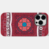 Traditionele Sindhi Cultuur Ajrak Patroon Art Prin Case-Mate iPhone Case (Achterkant (horizontaal))