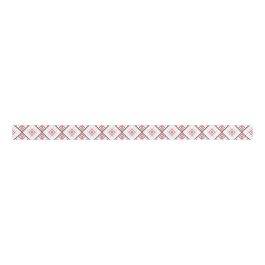 Traditionele slavic Pattern Ribbon Grosgrain Lint (Voorkant)