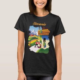 Traditionele Sloveense Alpen Volkswandelingen T-shirt