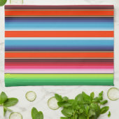Traditionele Spaanse Serape Fiesta Mexicaanse Blan Theedoek (Gevouwen)