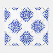 Traditionele spanje naadloos. Spaanse cerami Fleece Deken (Voorkant (Horizontaal))