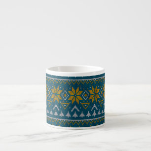 Traditionele stammenpleisters voor abstracte sierp espresso kop