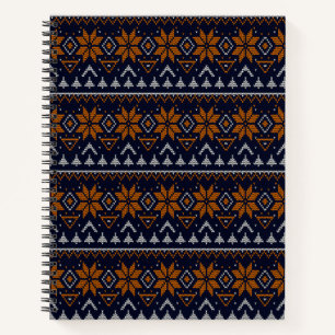 Traditionele stammenpleisters voor abstracte sierp notitieboek