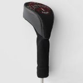 Traditionele stijl voeg de Tattoo van de NAAM van  Golfheadcover (Schuin)