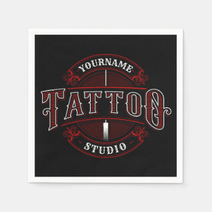 Traditionele stijl voeg de Tattoo van de NAAM van Servet