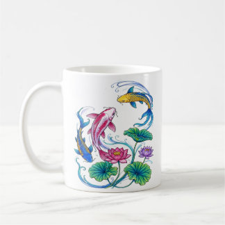 Traditionele stijl watertuin kunst koffiemok