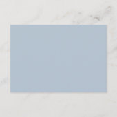 Traditionele Stoffige Blauwe QR Code Elegante Brui RSVP Kaartje (Achterkant)