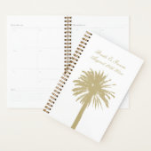 Traditionele strand bruiloft planner met kalender (Display)