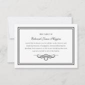 Traditionele sympathie | Begrafenisdank (Voorkant)