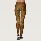 Traditionele Tahitian Tapa Leggings (Achterkant)