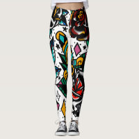 Traditionele tattoo flash-leggings