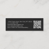 Traditionele Tattoos bloem Mini Visitekaartje (Achterkant)