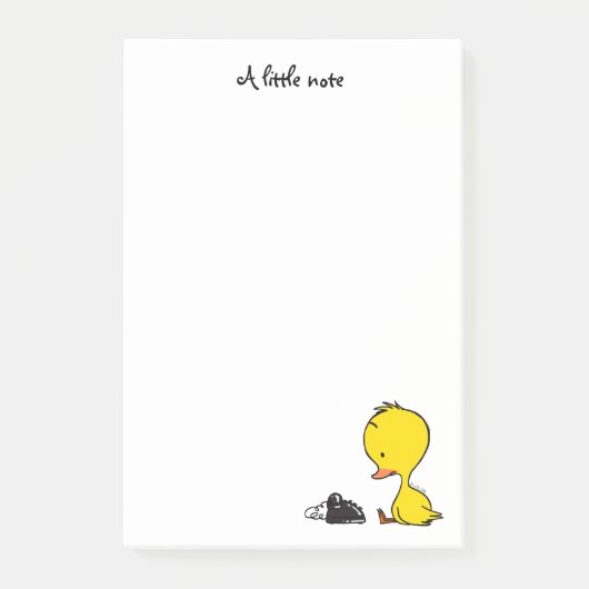traditionele telefoon en schattige eend post-it® notes (Voorkant)