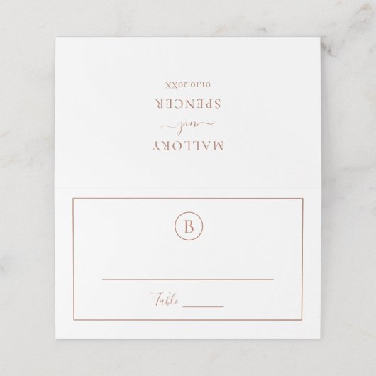 Traditionele terracotta elegante bruiloft (Buitenkant ongevouwen)