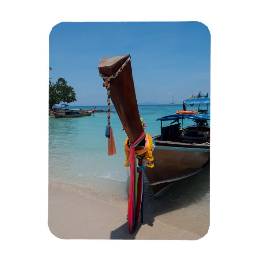 Traditionele Thaise Boat Magneet (Verticaal)