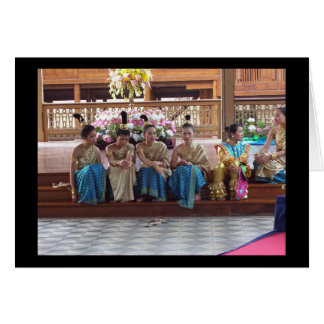 Traditionele Thaise dansers nemen een pauze!