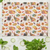 Traditionele Thanksgiving keukenhanddoek (Gevouwen)