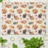 Traditionele Thanksgiving keukenhanddoek (Gevouwen)