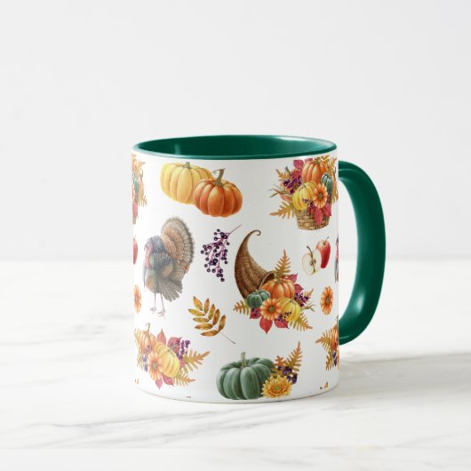Traditionele Thanksgiving Mok (Voorkant rechts)