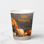Traditionele Thanksgiving papieren bekers (Achterkant)