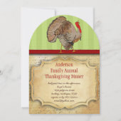 Traditionele Thanksgiving van Turkije Kaart (Voorkant)