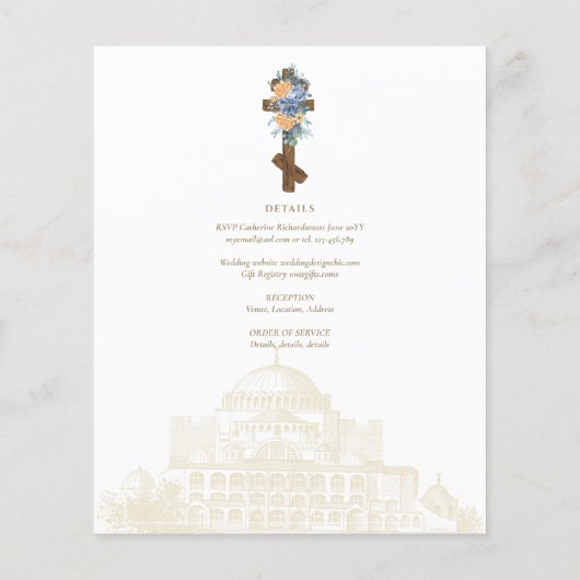 Traditionele uitnodiging voor transversaal BYZANTI (Achterkant)